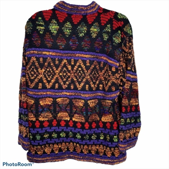 Colourful Vintage Tony Lambert Cardigan - Picture 4 of 13